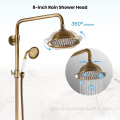 Telephone Shower Shower Set Brushed Brass Sanitary Rain Bathroom Accessories Vintage Telephone Antique Shower Set Factory